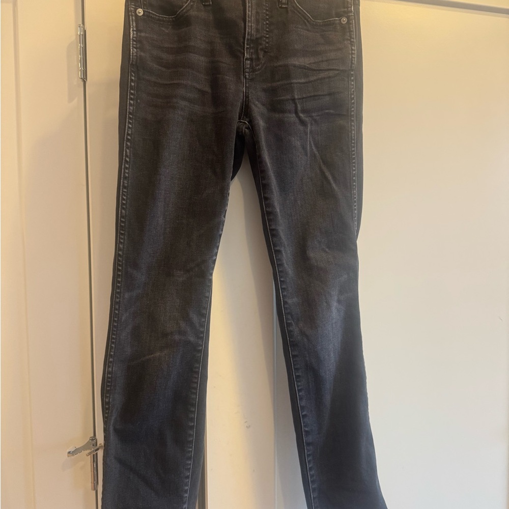 J. Crew Women's Dark Gray Straight Leg Jeans